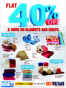 Big Bazaar - Flat 40% Off on Blankets